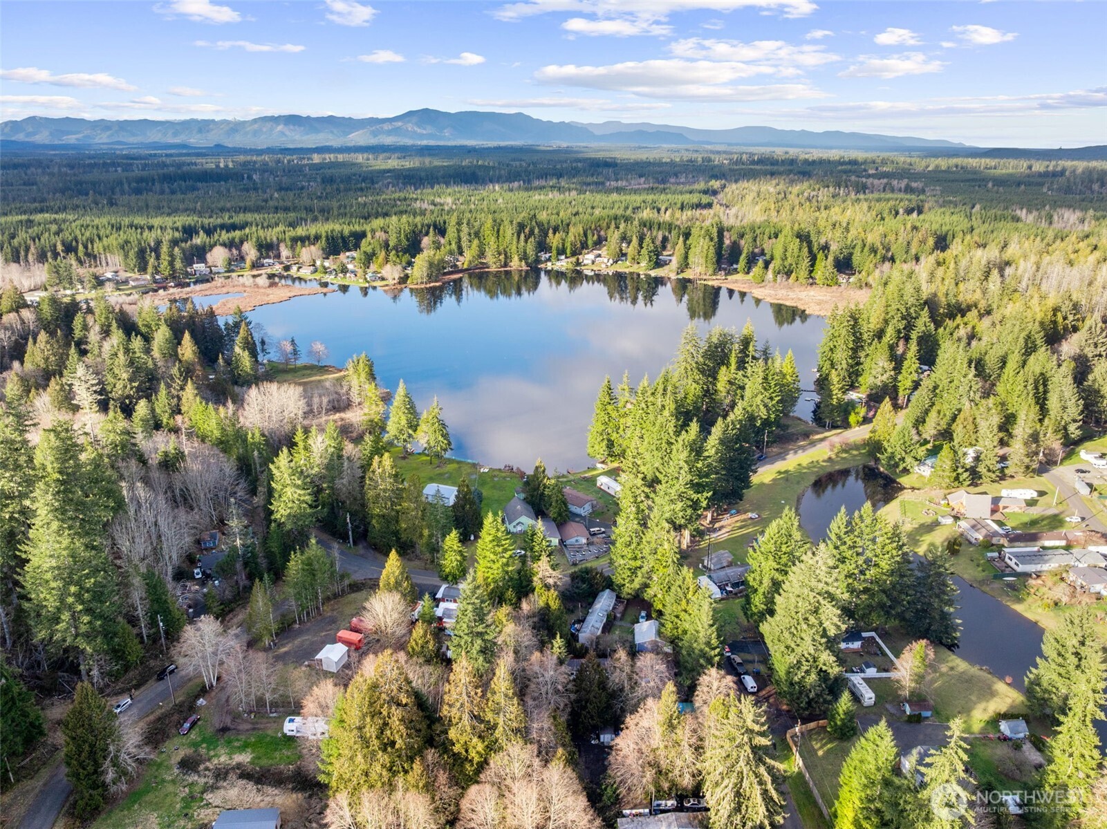 21 West Prairie Loop Road Elma, WA 98541 - Photo 34 of 40 a view of a lake and a mountain