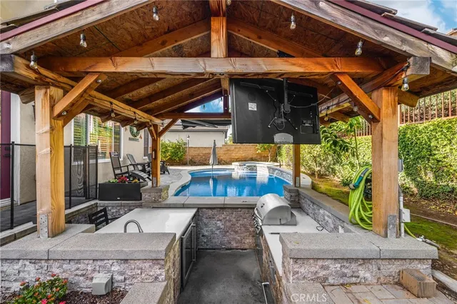 a view of porch with patio