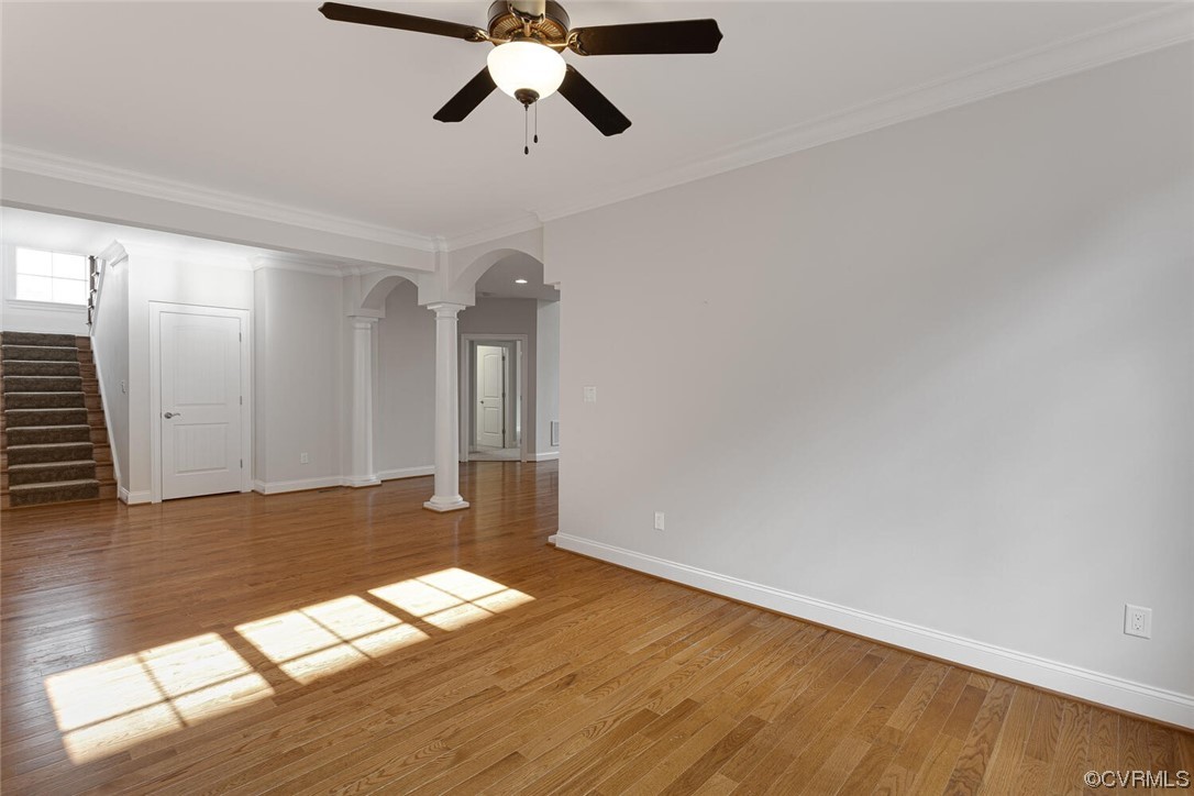 488 Bel Bridge Circle Midlothian, VA 23113 - Photo 9 of 38 wooden floor in an empty room with a window