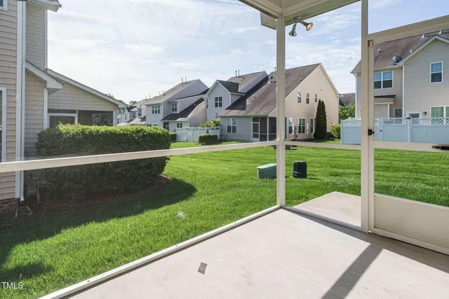 an empty room with a natural light