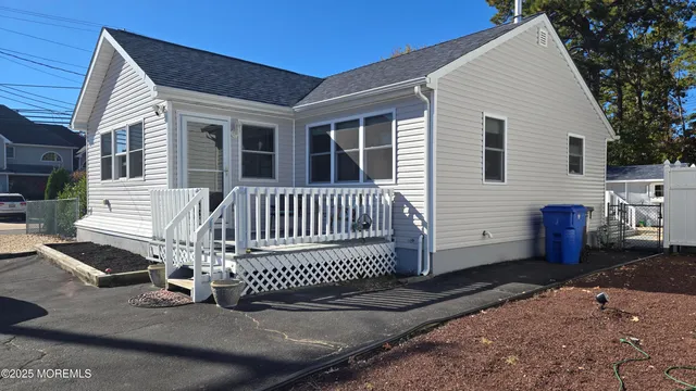 a view of a house with a deck