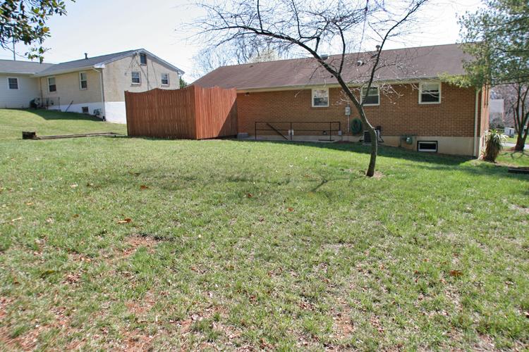 505 Olney Road Vinton, VA 24179 - Photo 22 of 29 a backyard of a house with plants and a tree