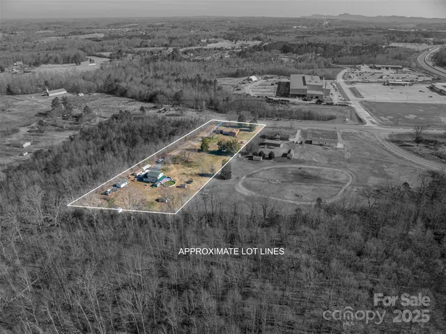 an aerial view of multiple house