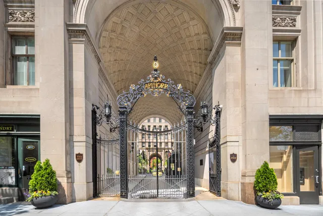 a view of a building with a entryway