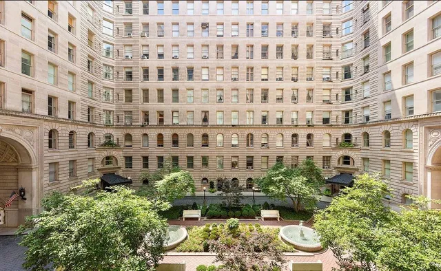 a front view of a building