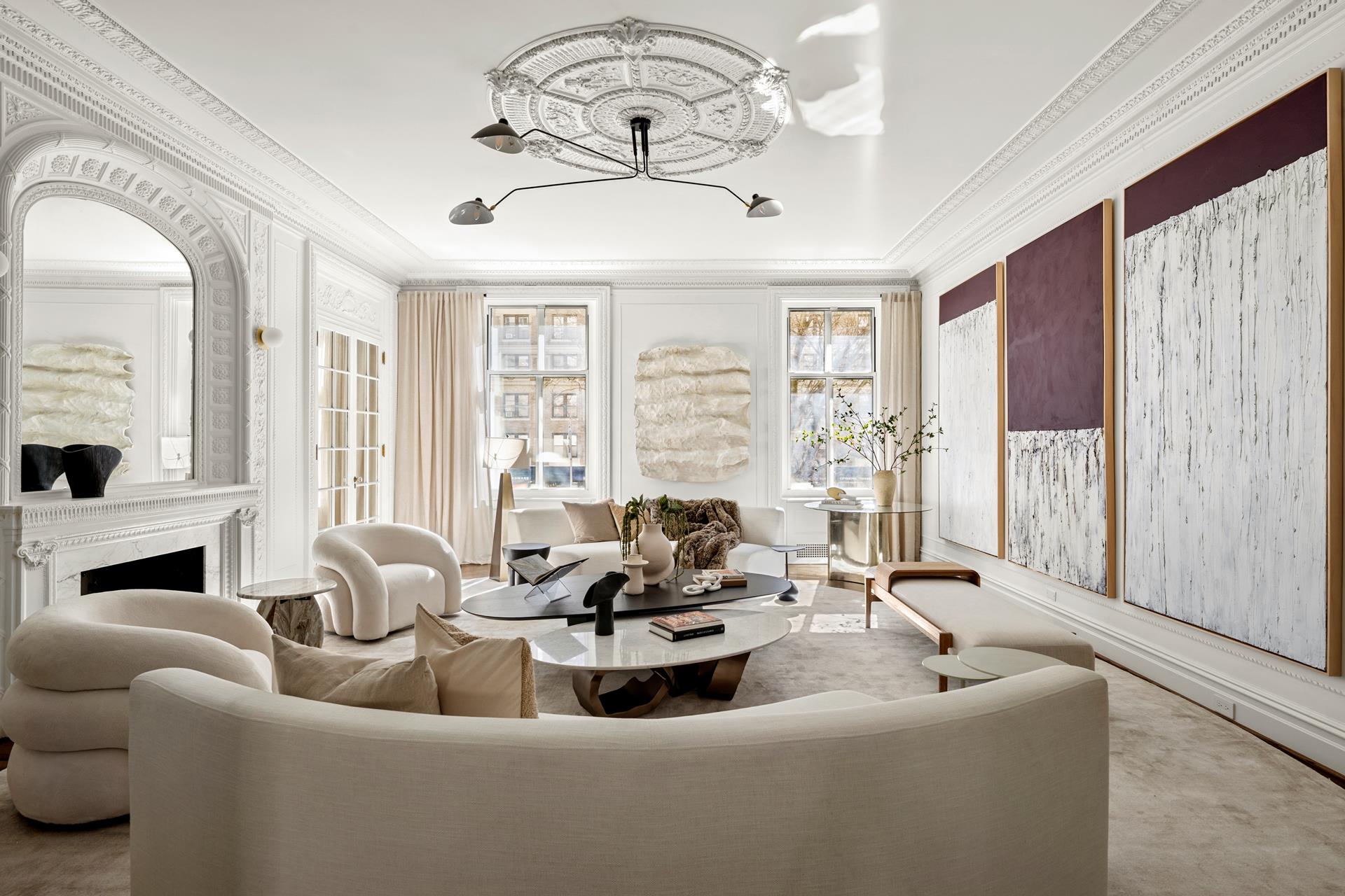 390 West End Avenue, Unit 2A Manhattan, NY 10024 - Photo 5 of 27 a living room with furniture and a large window