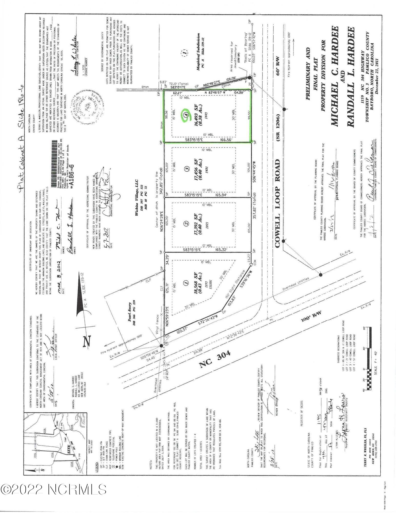 Lot S Cowell Loop Road Bayboro, NC 28515 - Photo 1 of 2 Aerial