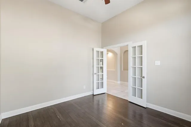 a view of an empty room