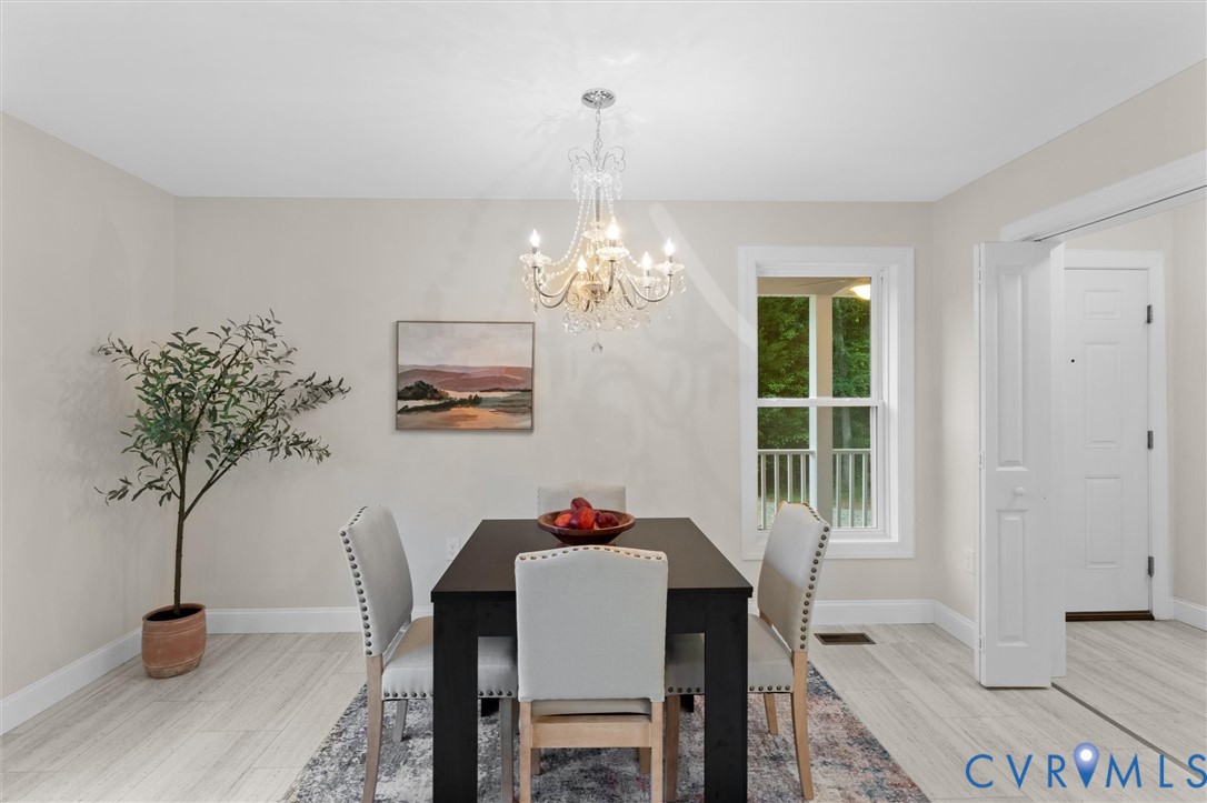 5239 Old Buckingham Road Powhatan, VA 23139 - Photo 19 of 50 a dining room with furniture and window