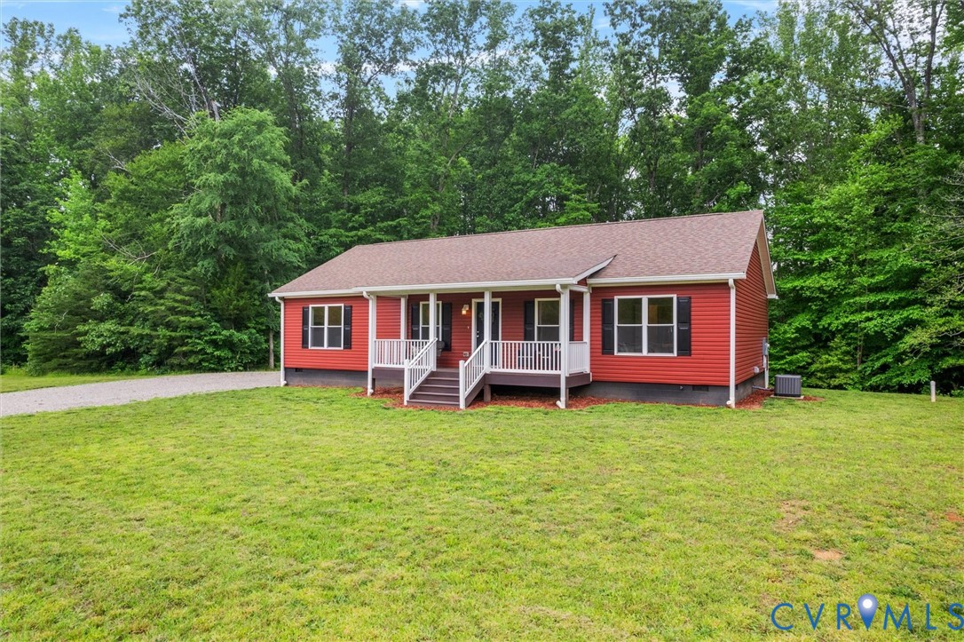 5239 Old Buckingham Road Powhatan, VA 23139 - Photo 3 of 50 a aerial view of a house with garden