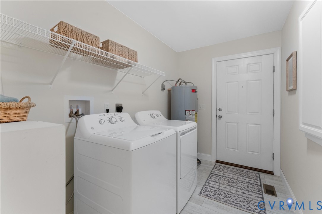 5239 Old Buckingham Road Powhatan, VA 23139 - Photo 40 of 50 a utility room with dryer and washer