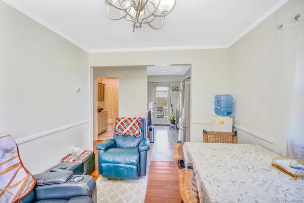 a living room with furniture and a couch