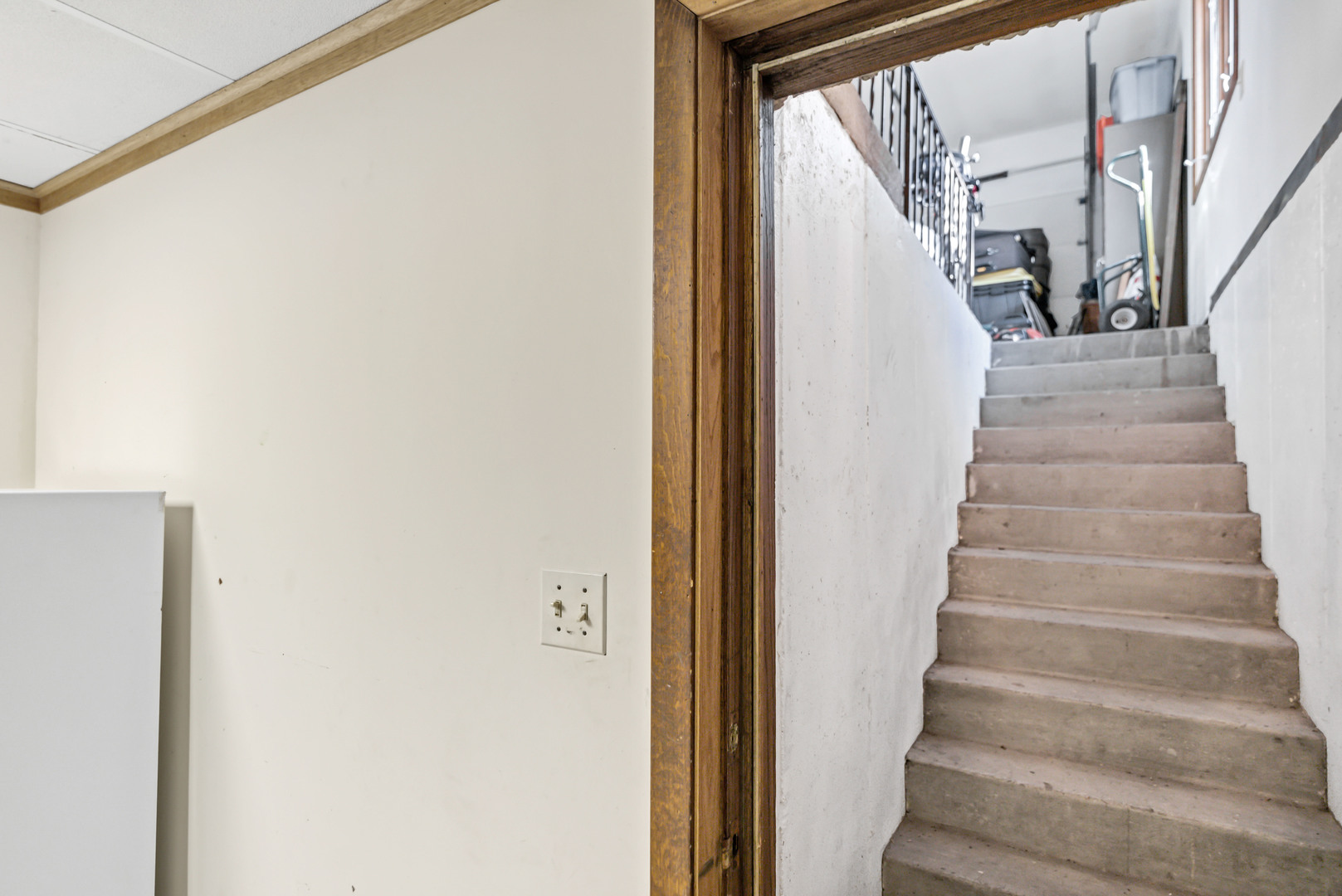 2321 Coach Road Long Grove, IL 60047 - Photo 67 of 83 a view of staircase with wooden floor and white walls