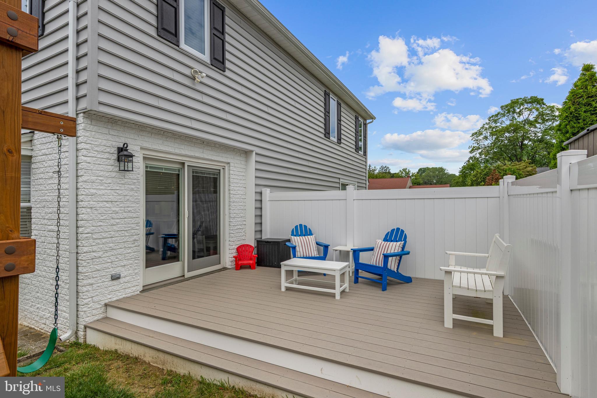 329 Williams Road Bryn Mawr, PA 19010 - Photo 48 of 61 new fence and deck off of dining room and reay yar