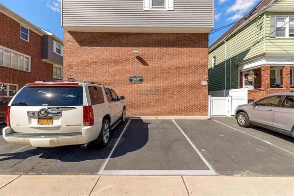 a car parked on the side of a street