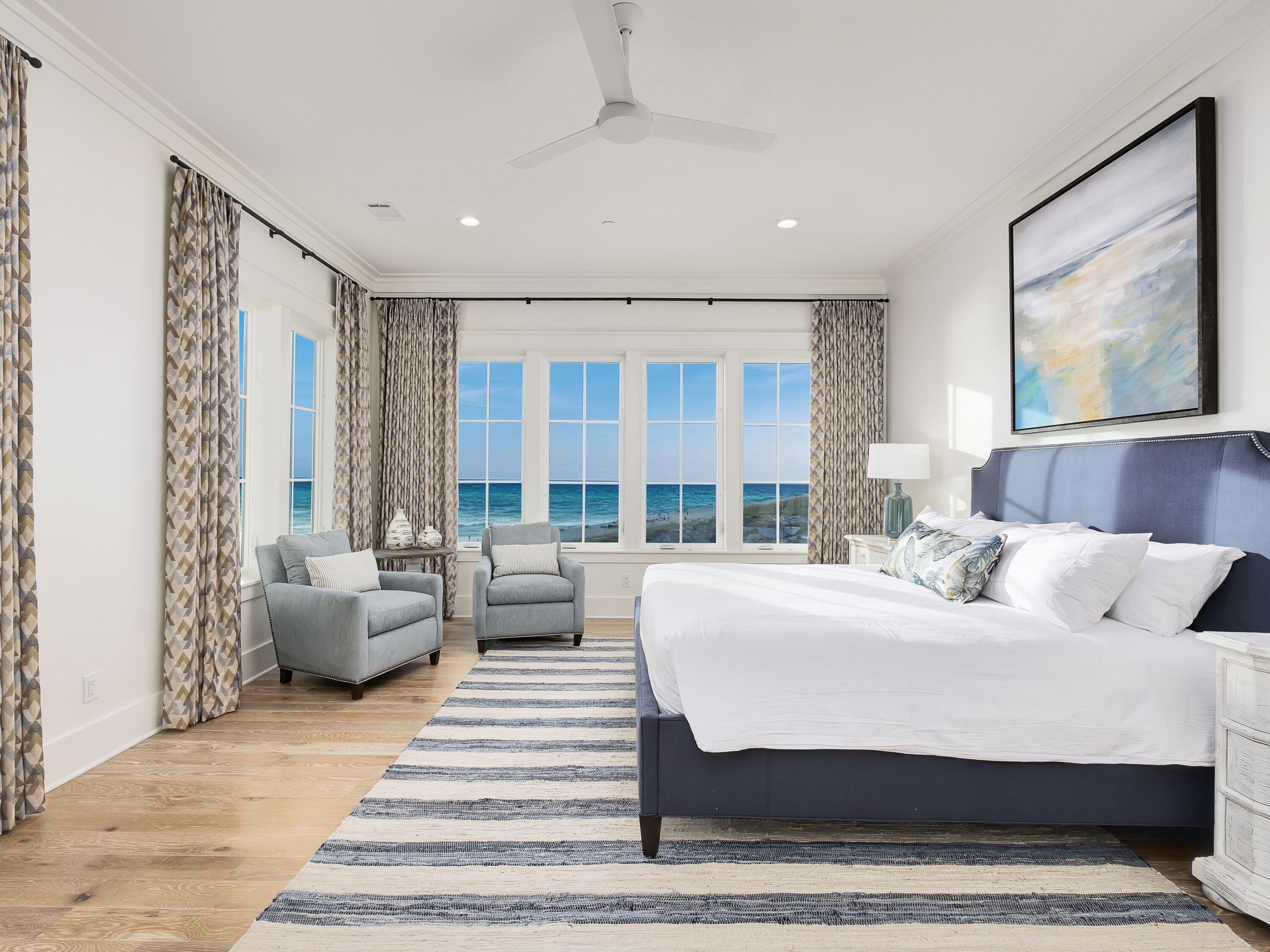 91 Emerald Cove Lane North Inlet Beach, FL 32461 - Photo 5 of 53 a living room with furniture and a large window