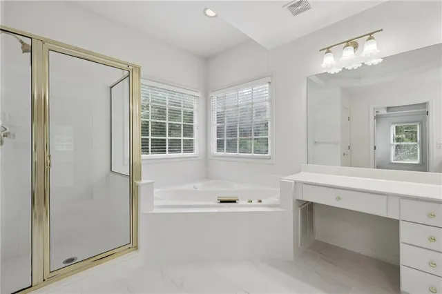 a house view with a garden space