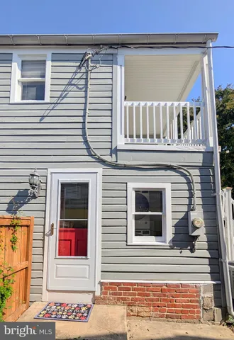 a view of a door of the house