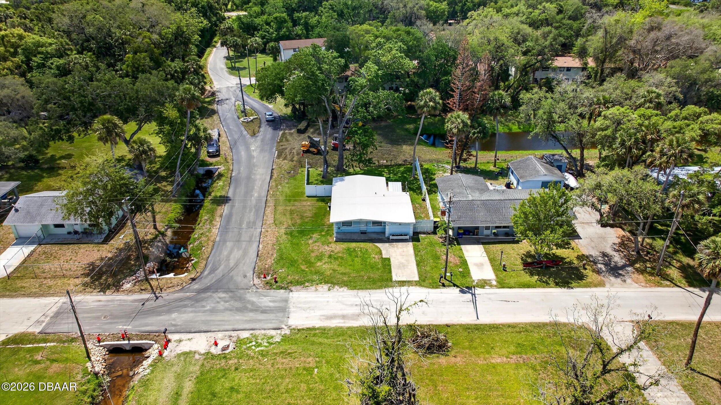 128 Oak Ridge Avenue Edgewater, FL 32132 - Photo 54 of 65 ariel corner of oakridge & canal