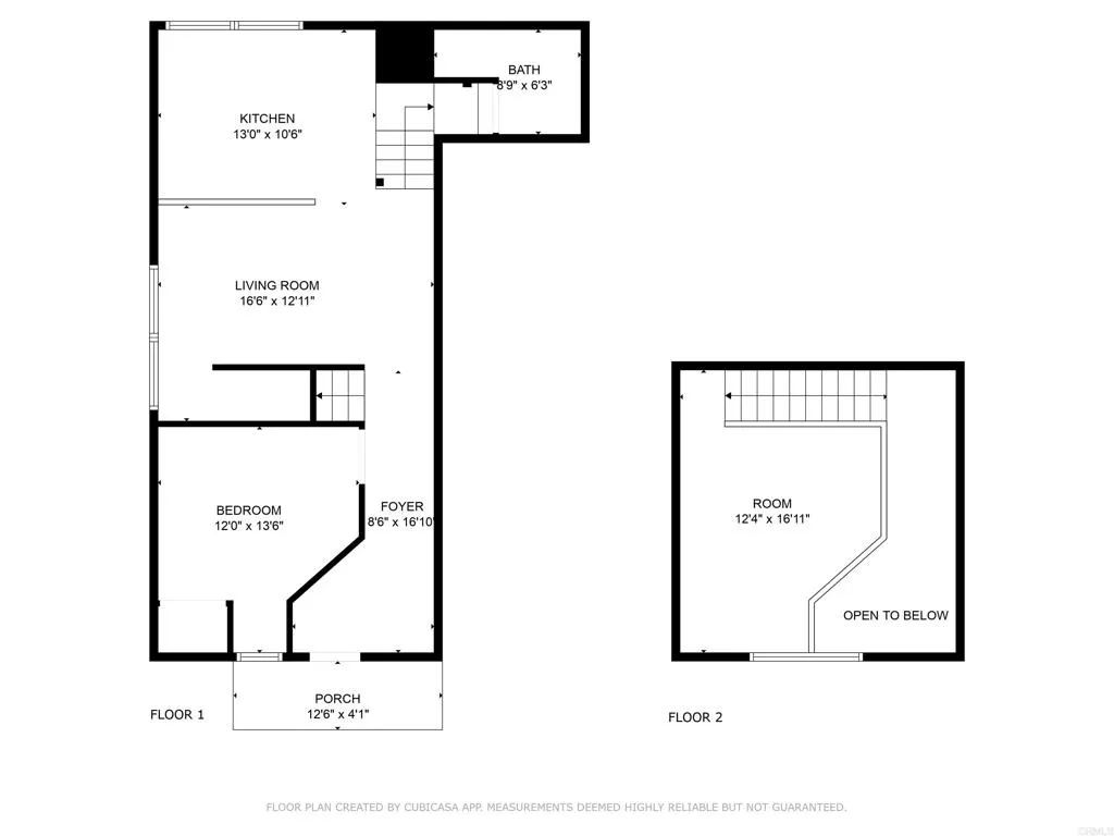 2538 Foothill Drive, Unit B Vista, CA 92084 - Photo 16 of 16 a picture of a floor plan