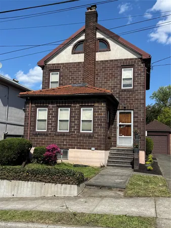 a front view of a house