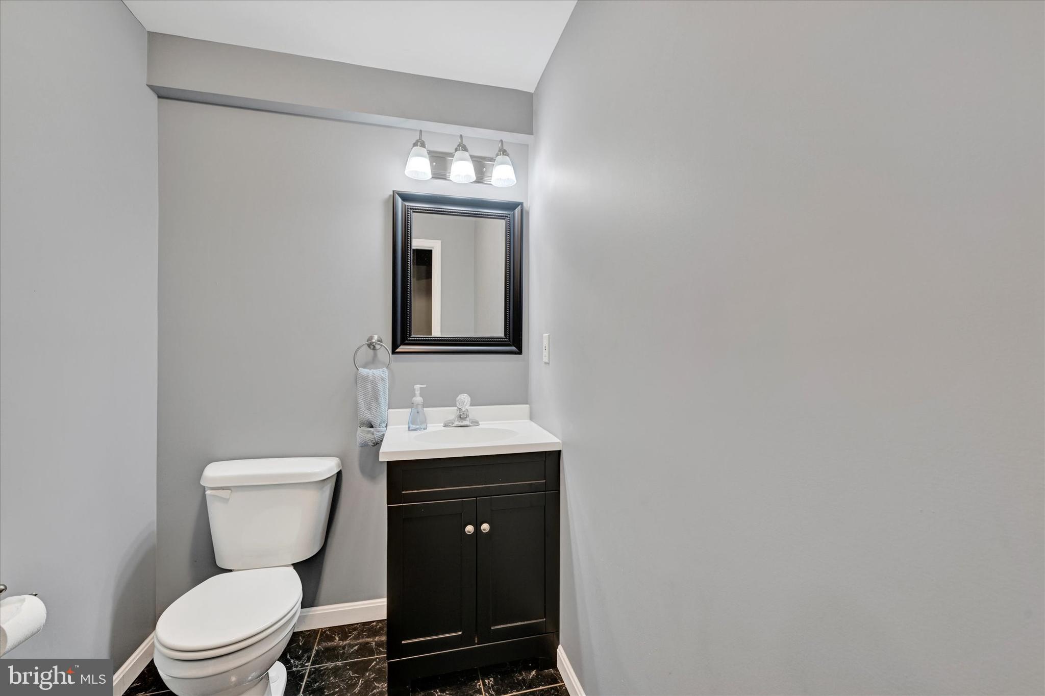 4195 Fallow Drive Hampstead, MD 21074 - Photo 26 of 40 a bathroom with a toilet a sink and mirror