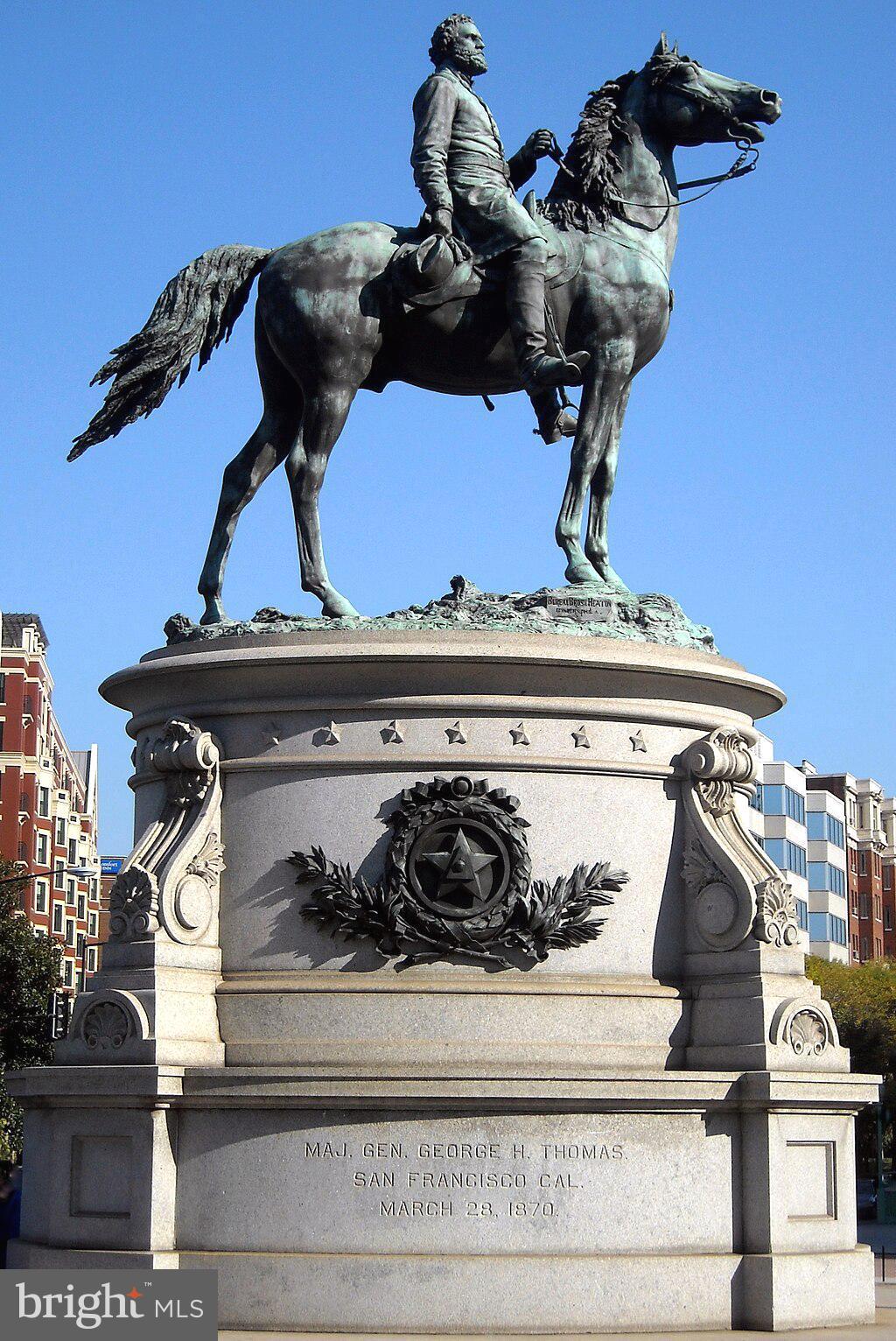 1245 13th Street Northwest, Unit 313 Washington, DC 20005 - Photo 32 of 33 Gen. George Thomas; D.C's #1 Equestrian Statues