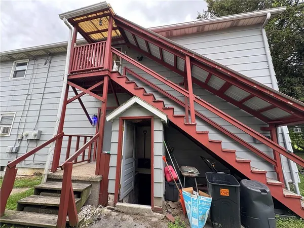 a front view of a house