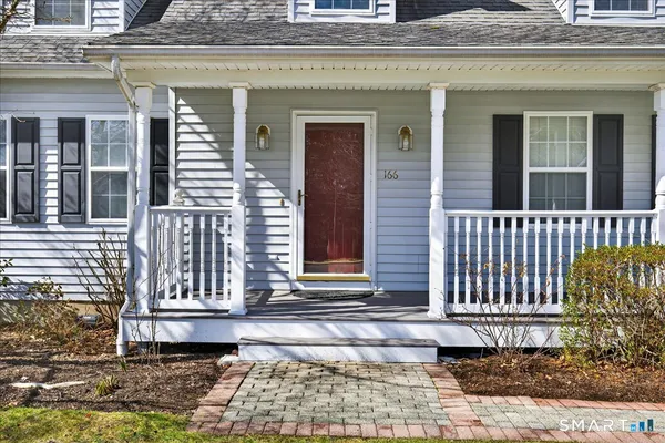 a front view of a house