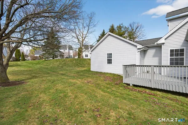a view of a backyard with a garden