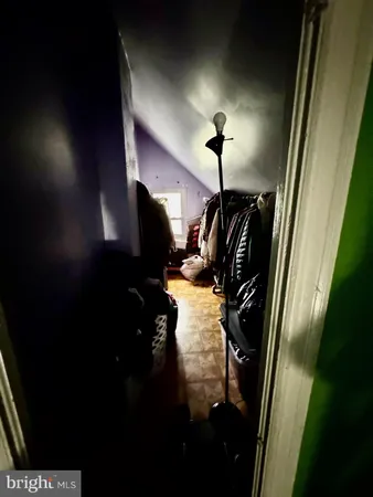a close view of walk in closet