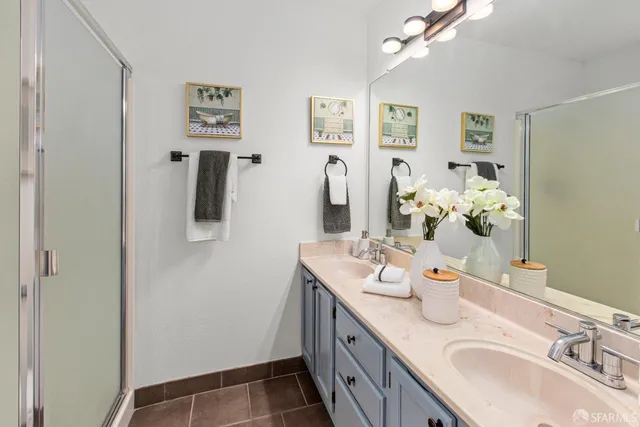a bathroom with a sink toilet and vanity