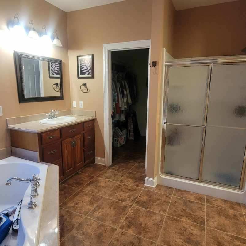 828 Prosser Road Leoma, TN 38468 - Photo 14 of 20 a view of a bathroom with a sink and a mirror