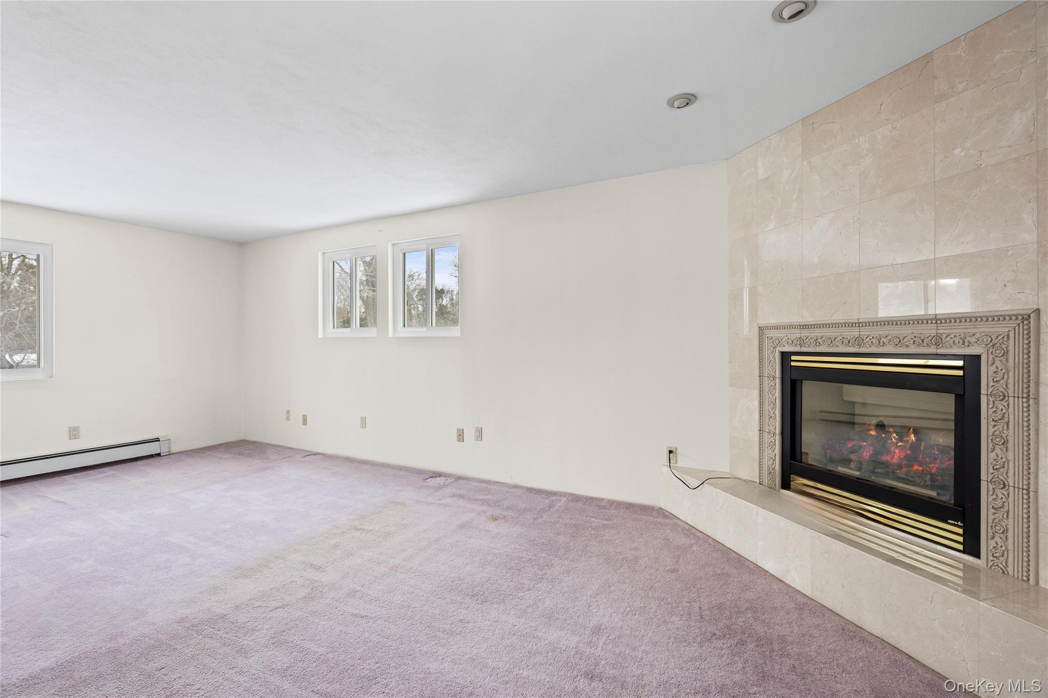 3 Brenner Road Coram, NY 11727 - Photo 26 of 41 a view of an empty room with window and fire place