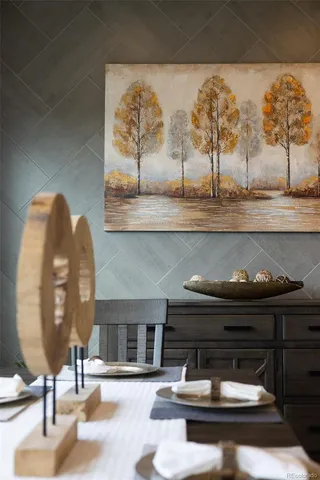 a workspace with furniture window and a flat screen tv