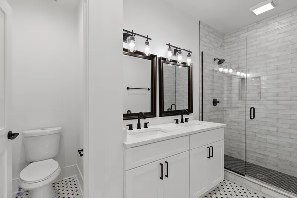 a view of a backyard with a garden