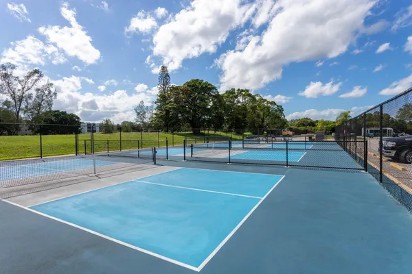 a view of a tennis court