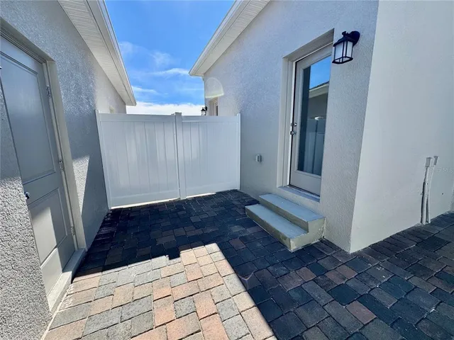 a view of front door