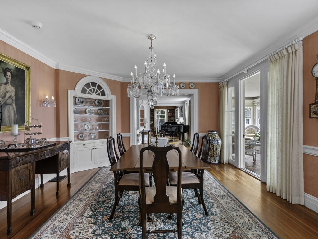 247 King Caesar Road Duxbury, MA 02332 - Photo 7 of 38 a view of a dining room with furniture window and wooden floor