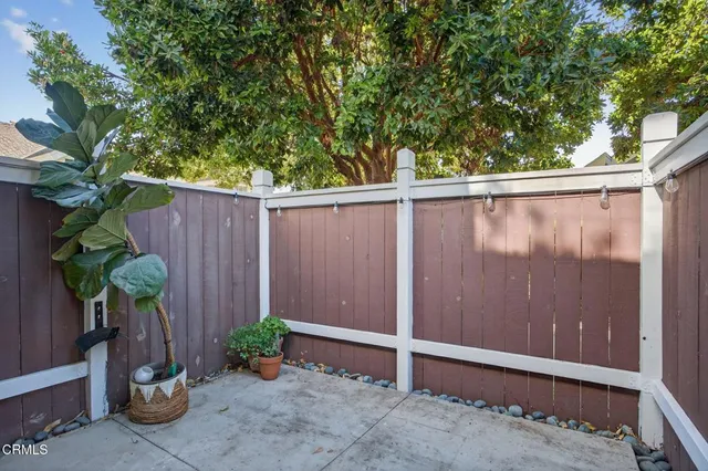 a backyard of a house