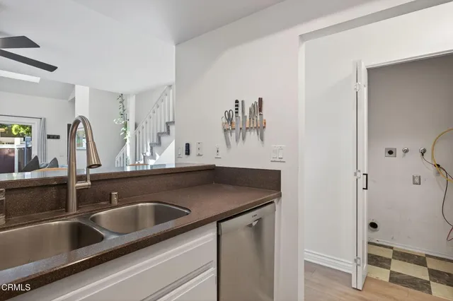 a close view of sink and tap