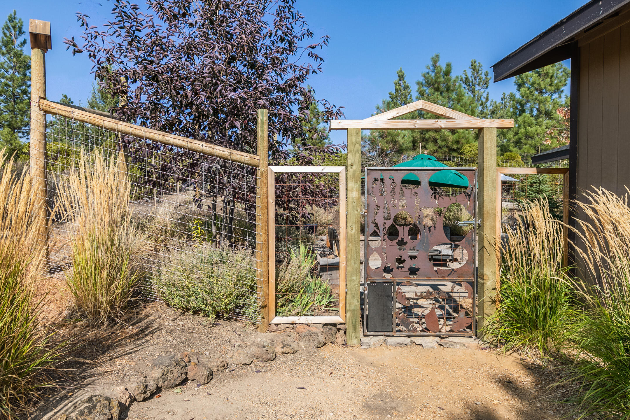 19088 Pumice Butte Road Bend, OR 97702 - Photo 10 of 39 19088 Back Yard West Gate from So
