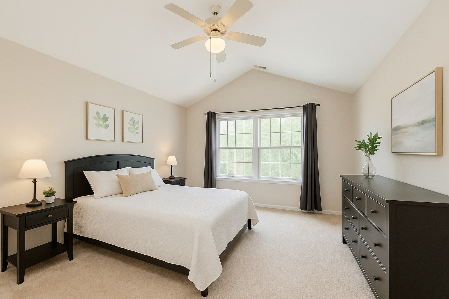 13350 Forest Ridge Drive, Unit 2 Palos Heights, IL 60463 - Photo 5 of 13 a bedroom with a large bed and a chandelier