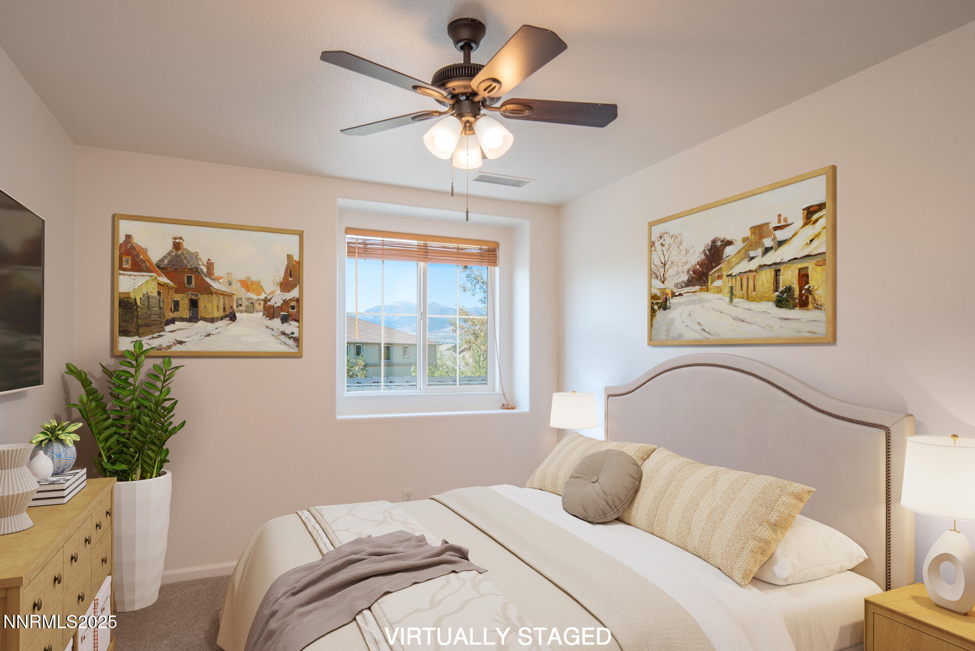 2085 Long Hollow Drive Reno, NV 89521 - Photo 20 of 42 a bedroom with a bed and a painting on the wall