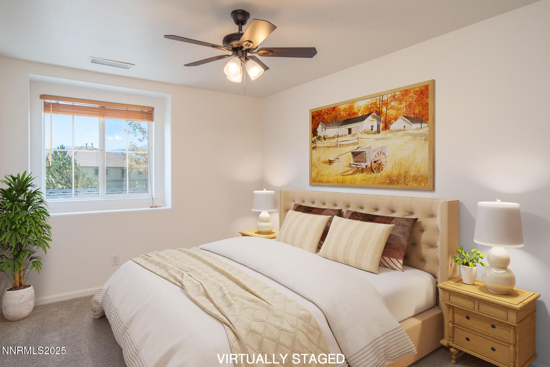 2085 Long Hollow Drive Reno, NV 89521 - Photo 21 of 42 a bedroom with a bed and a painting on the wall