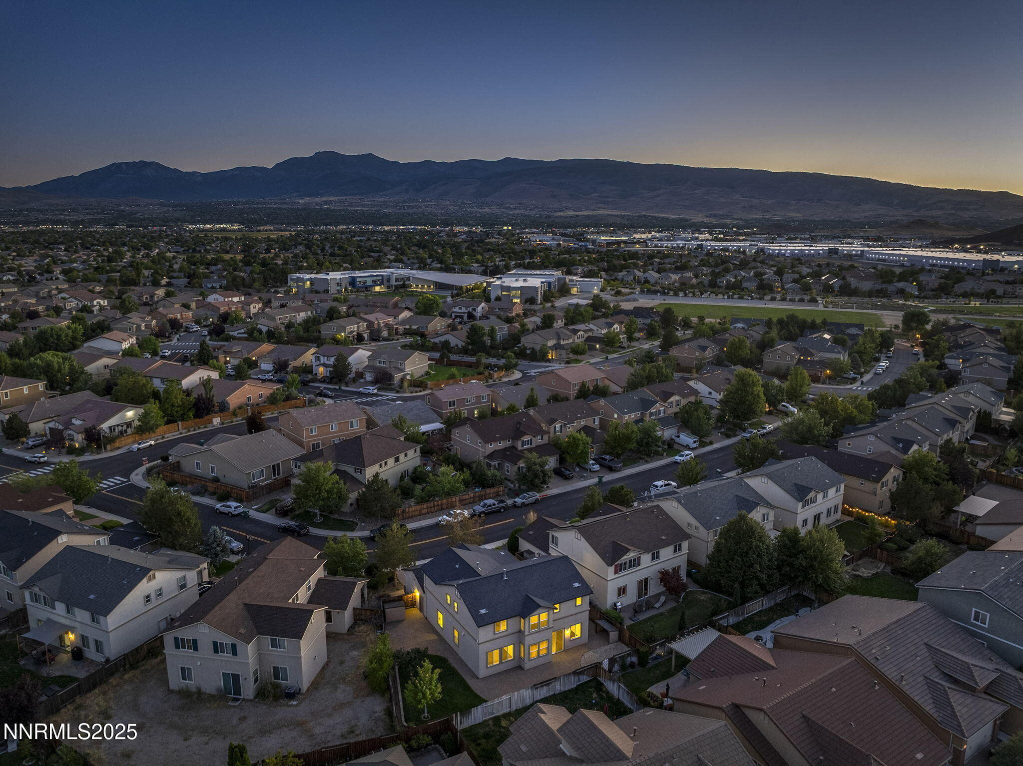 2085 Long Hollow Drive Reno, NV 89521 - Photo 33 of 42 an aerial view of residential house and green space