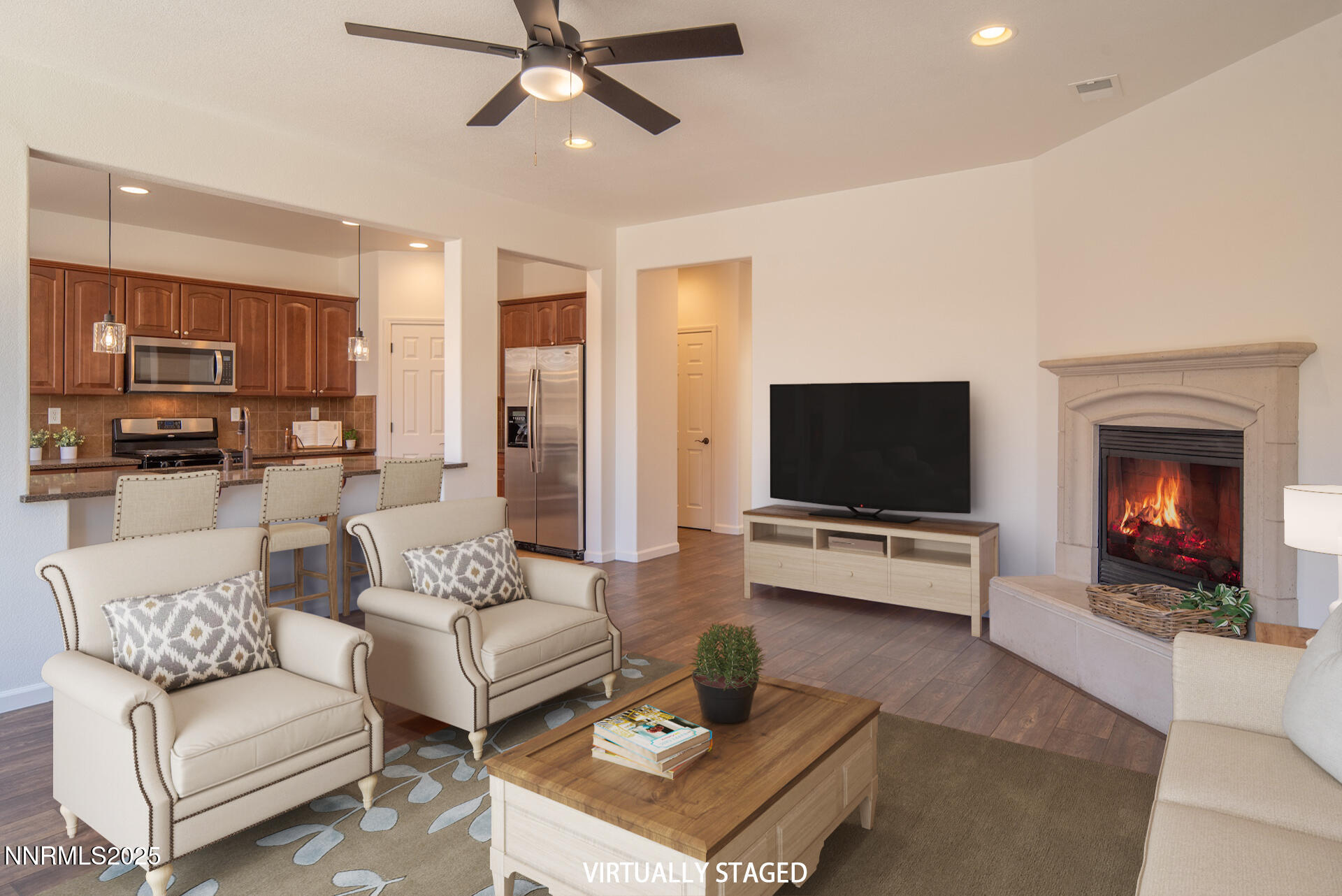 2085 Long Hollow Drive Reno, NV 89521 - Photo 4 of 42 a living room with furniture and a flat screen tv