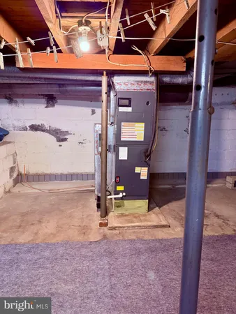 a view of storage and utility room