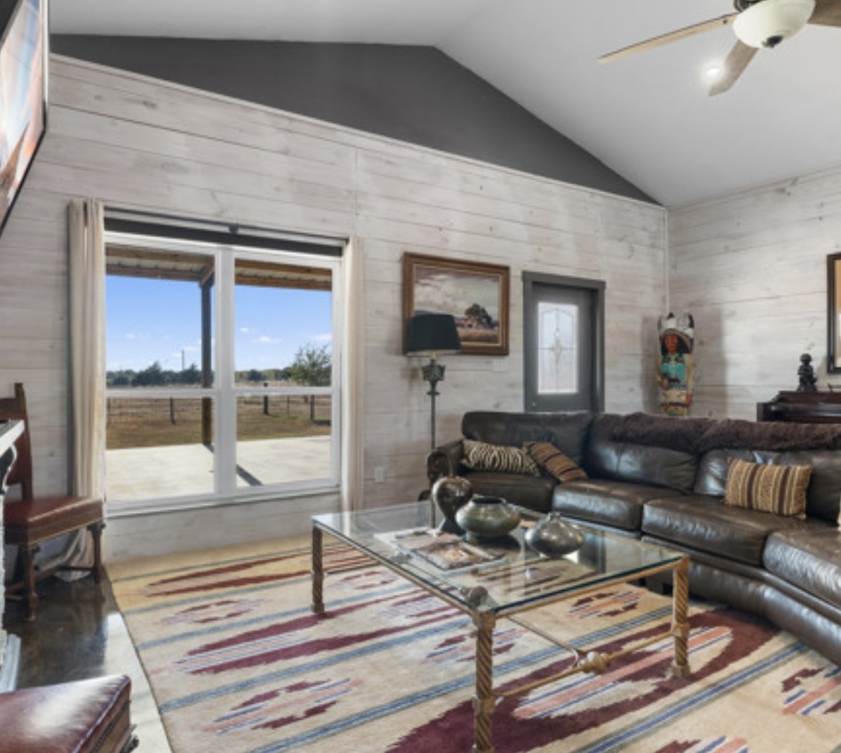 7210 Goehring Road Ledbetter, TX 78946 - Photo 5 of 47 a living room with furniture and a coffee table