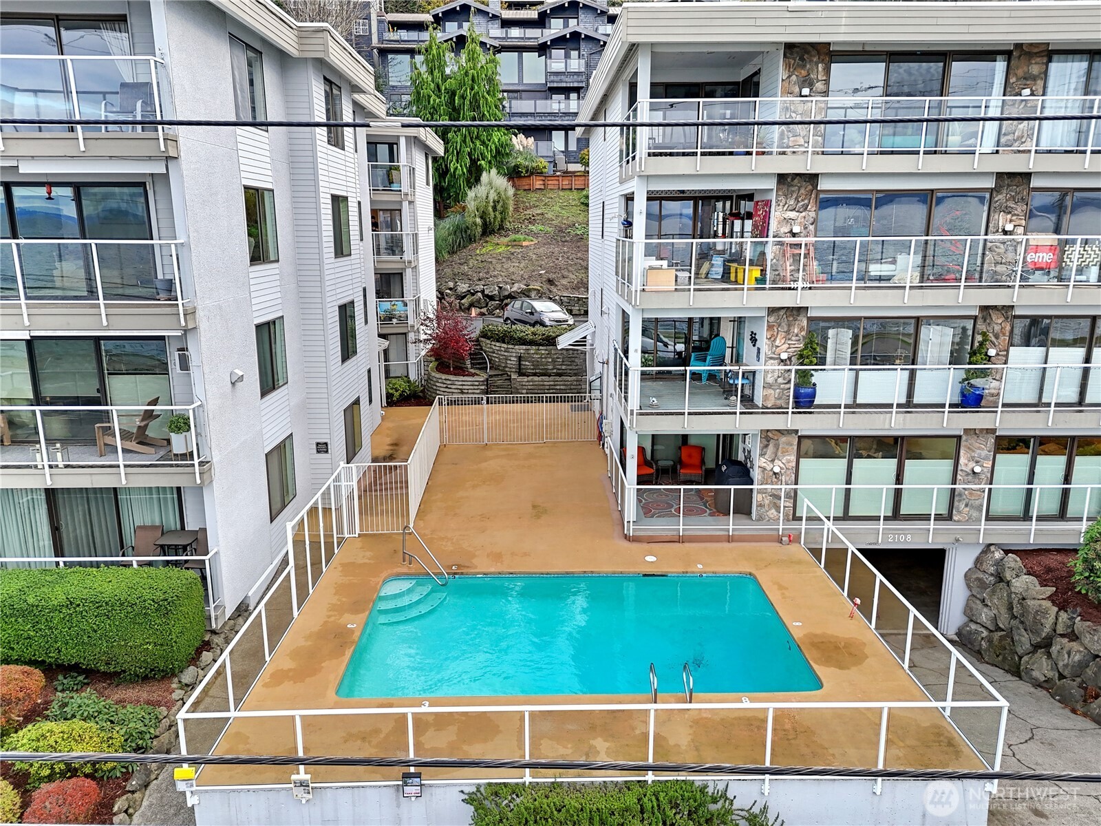 2104 Alki Avenue Southwest, Unit 306 Seattle, WA 98116 - Photo 37 of 40 a view of outdoor space yard and balcony